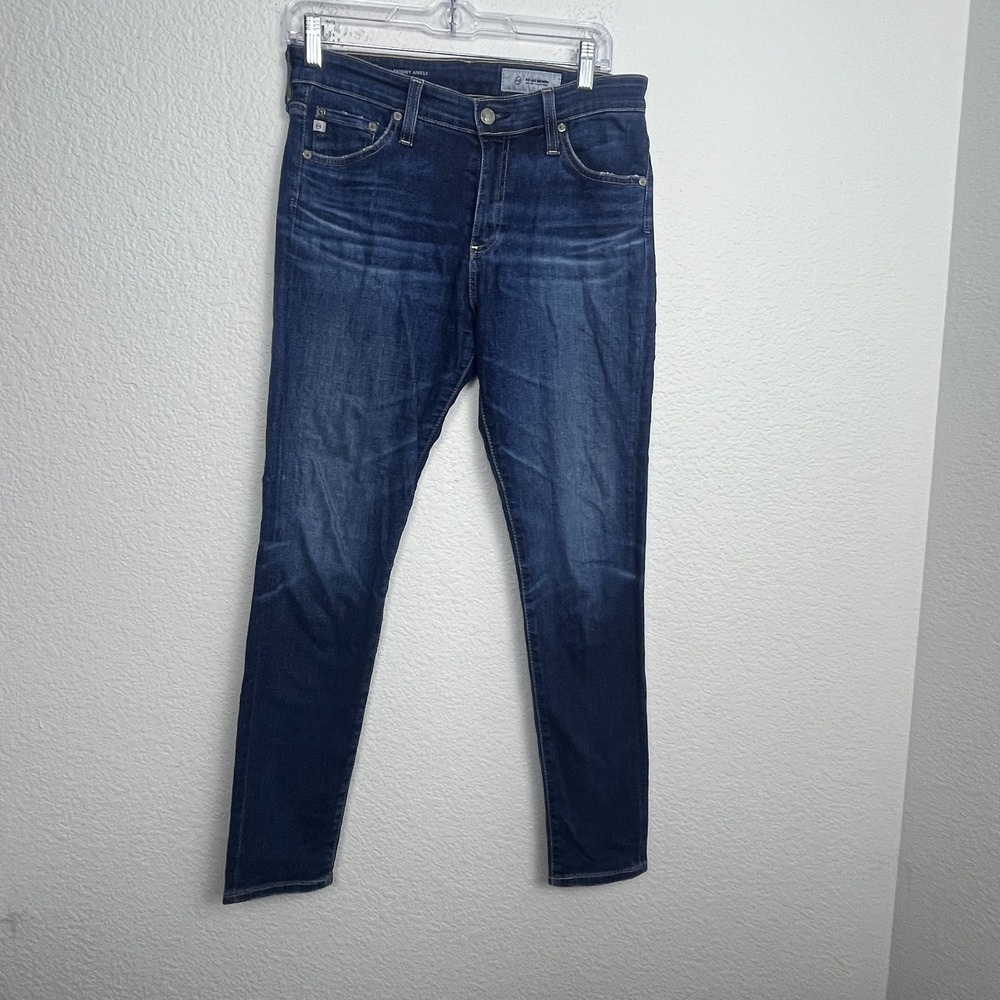 AG Adriano Goldschmied The Farrah Skinny Ankle Womens 28 Blue Denim High Rise